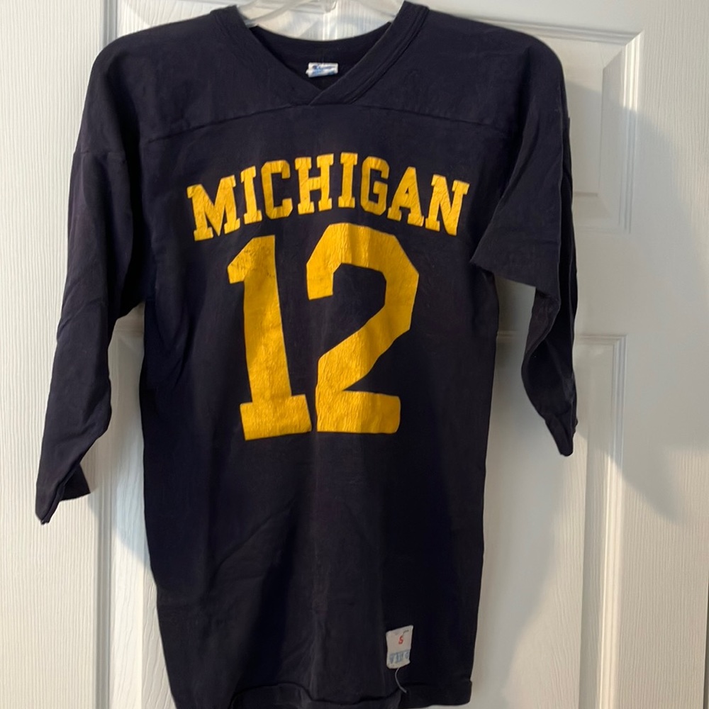 Vintage Michigan #12 shirt